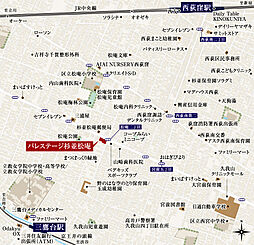 パレステージ杉並松庵 現地案内図