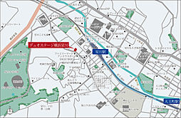 デュオステージ横浜星川 現地案内図