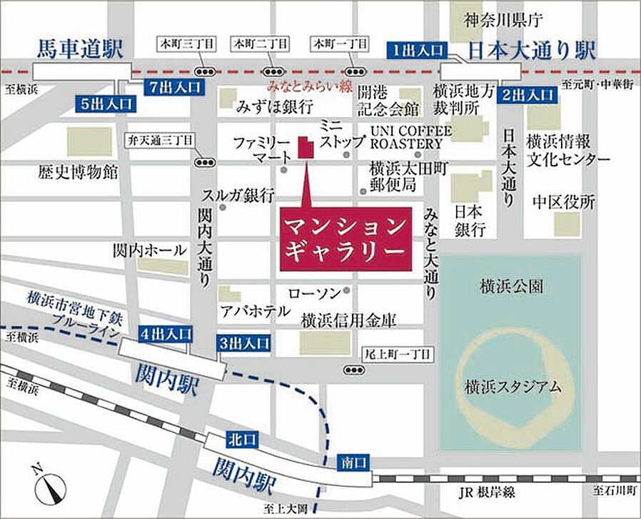 パレステージ横浜鴨居：モデルルーム地図