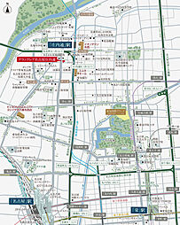 グランクレア名古屋庄内通 現地案内図