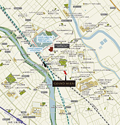 アクタス博多グランミライ プレミアム 現地案内図