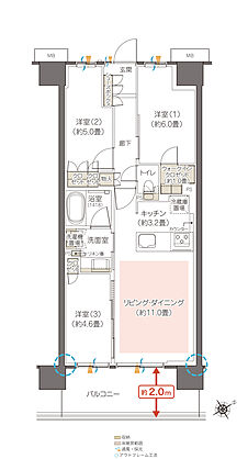 ハイムスイート相模原横山台 間取り K