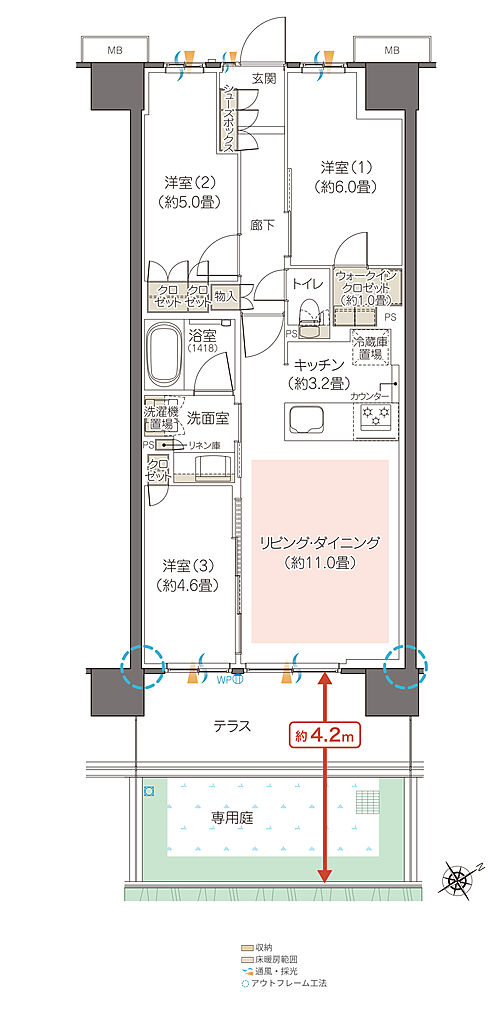 ハイムスイート相模原横山台 間取り Kg