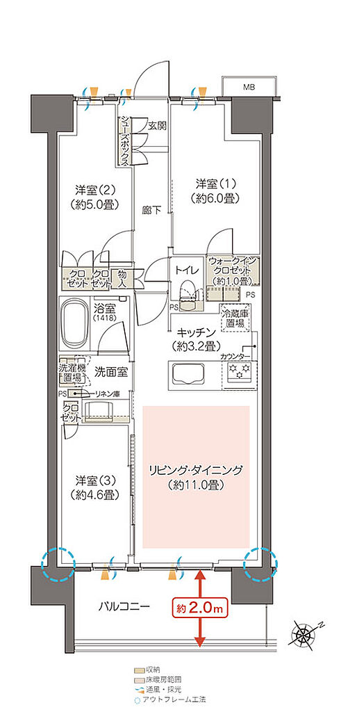 ハイムスイート相模原横山台 間取り J