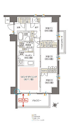 ハイムスイート相模原横山台 間取り T