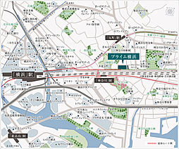 プライム横浜 現地案内図