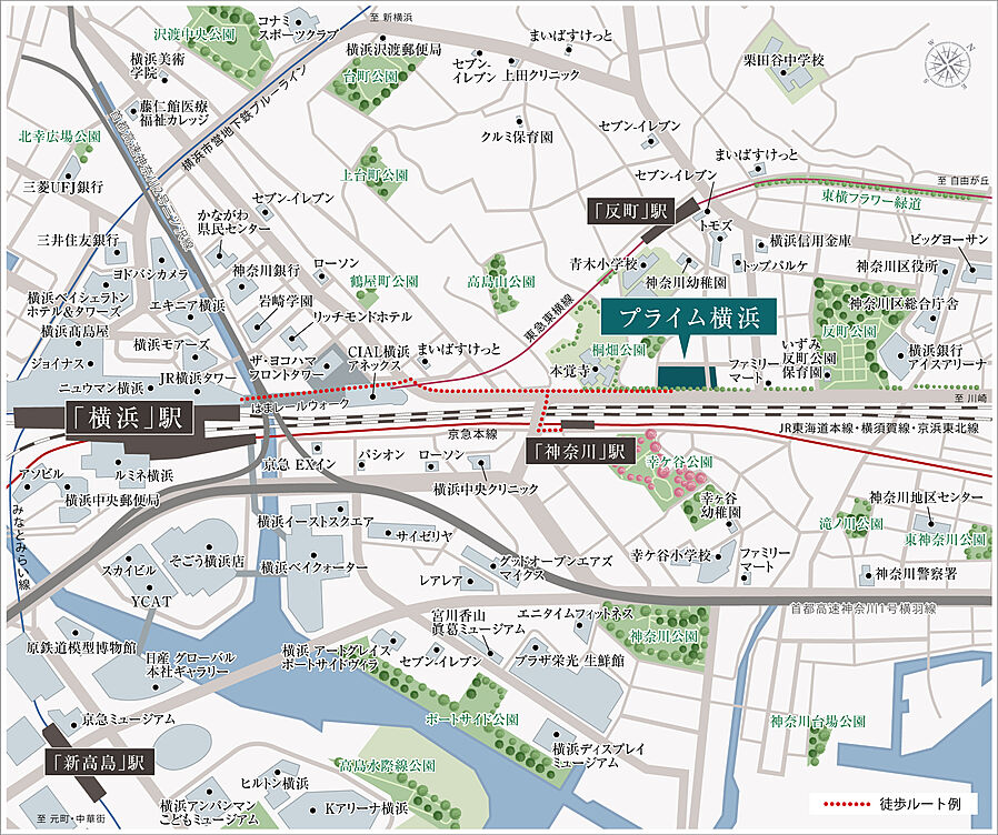 プライム横浜：案内図