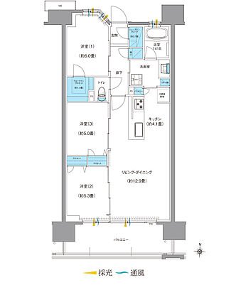 ブランシエラ南洲門前通り 間取り E