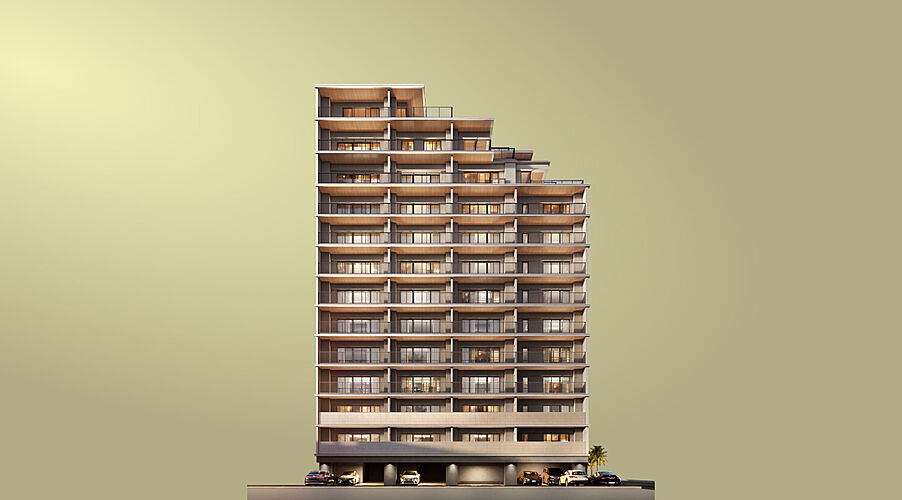 ブランシエラ北谷アラハビーチ 外観完成予想CG