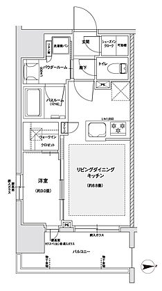 グローベル草加 ザ・プレミア 間取り B2