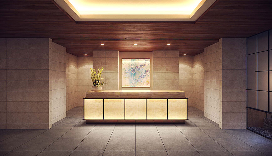 バウス加賀 エントランスホール完成予想CG