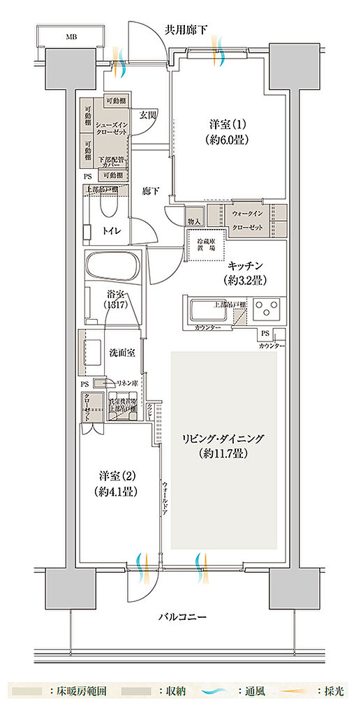 バウス加賀 間取り C2