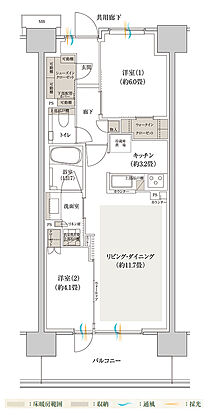 バウス加賀 間取り C2