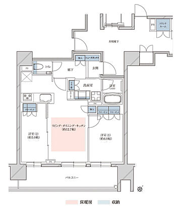 レ・ジェイド札幌手稲 間取り B