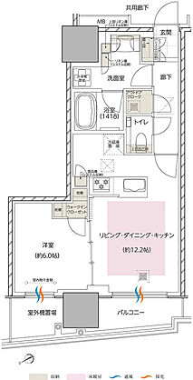 エスコンフィールドタワー 間取り J