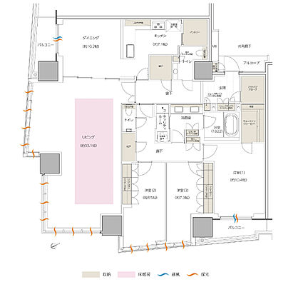 エスコンフィールドタワー 間取り PD