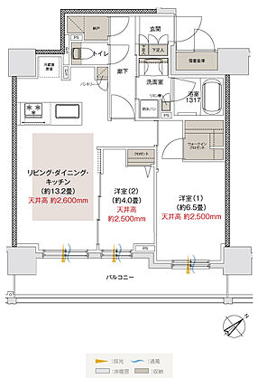 ブランシエラ豊平三条 間取り B
