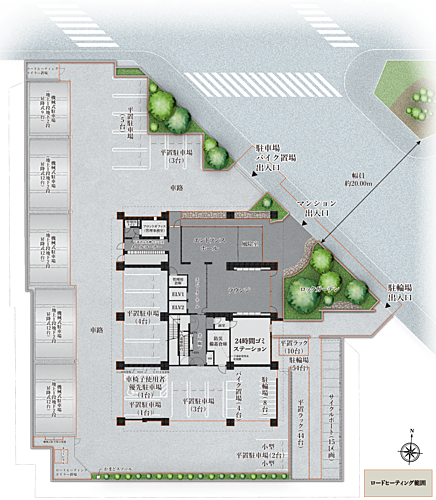 ブランシエラ札幌発寒 敷地配置図