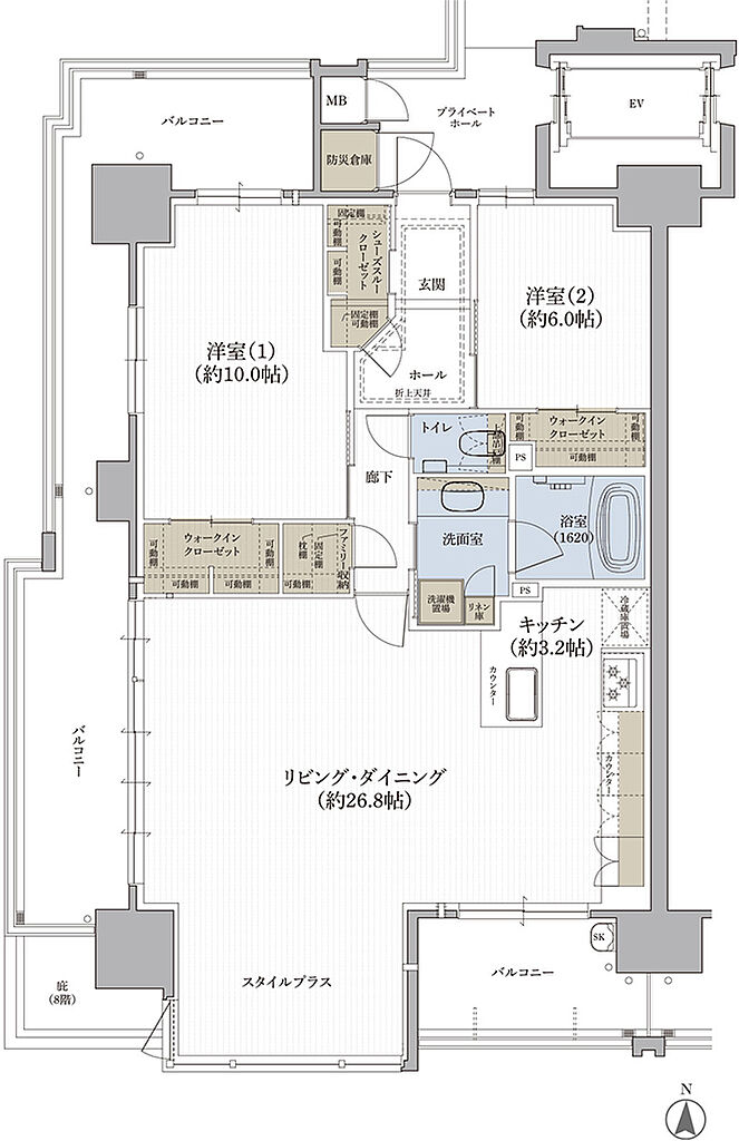 クレアホームズ松江大橋 間取り C