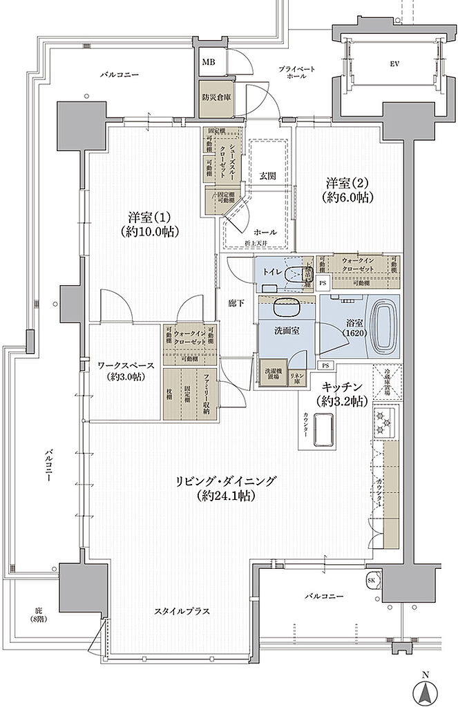 クレアホームズ松江大橋 間取り C【MENU PLAN2】