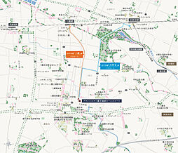ブランシエラ三鷹下連雀ローレルコート 現地案内図