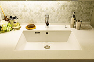 バースシティ・ザ・マーク溝の口 洗面台モザイクタイル標準