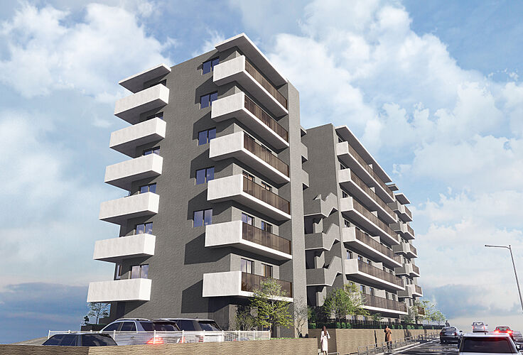 バースシティ・ザ・マーク溝の口 外観完成予想CG