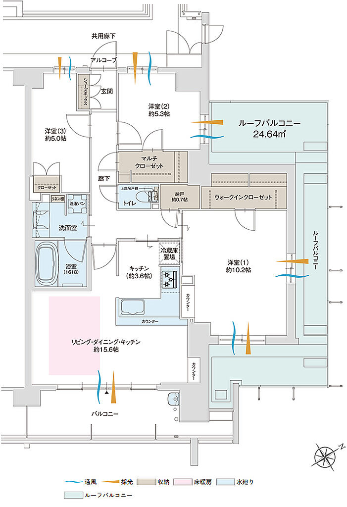 グランドパレス上小田井 間取り Pr