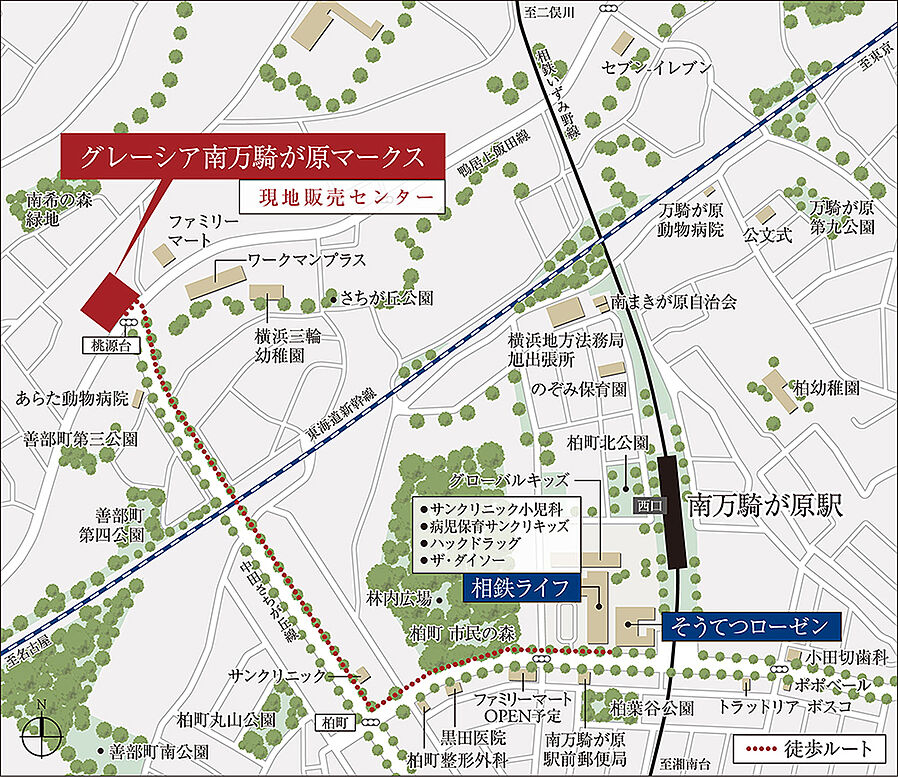 グレーシア南万騎が原マークス：モデルルーム地図