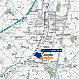 シエリアシティ横浜東戸塚 現地案内図
