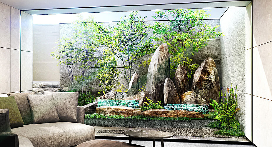 アトラス三田 エントランスラウンジ完成予想CG