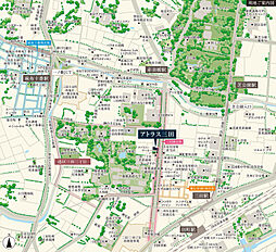 アトラス三田 現地案内図