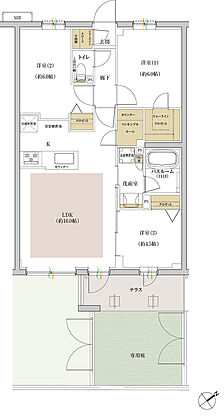 シンビエンス世田谷尾山台 間取り B1g【セレクトプラン1】
