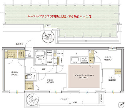 シンビエンス世田谷尾山台 間取り Lt