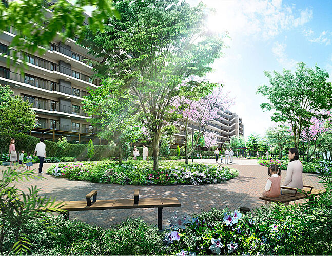 TOKYO LINK WITH TOWN PROJECT（東京リンクウィズタウンプロジェクト） 公開空地完成予想CG