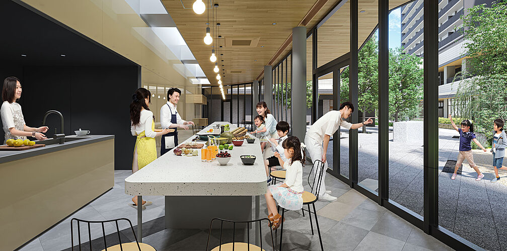 京王多摩川ハモンズ テーブルラウンジ完成予想CG