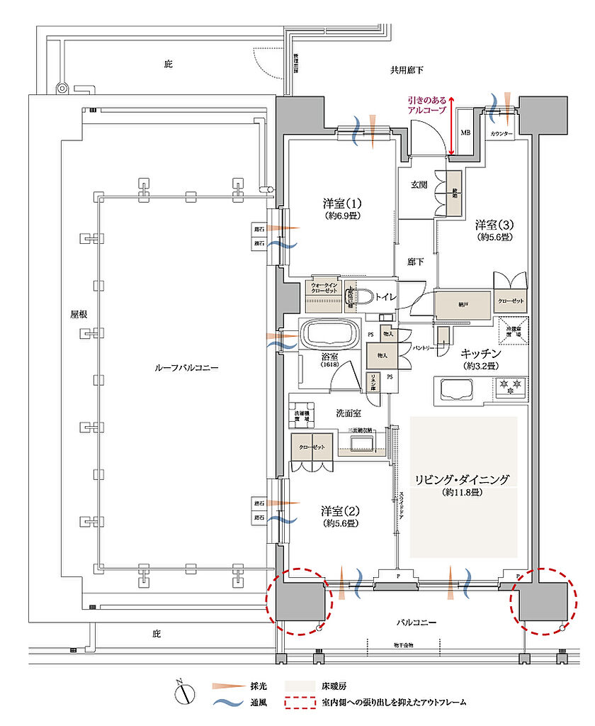 京王多摩川ハモンズ 間取り W3r
