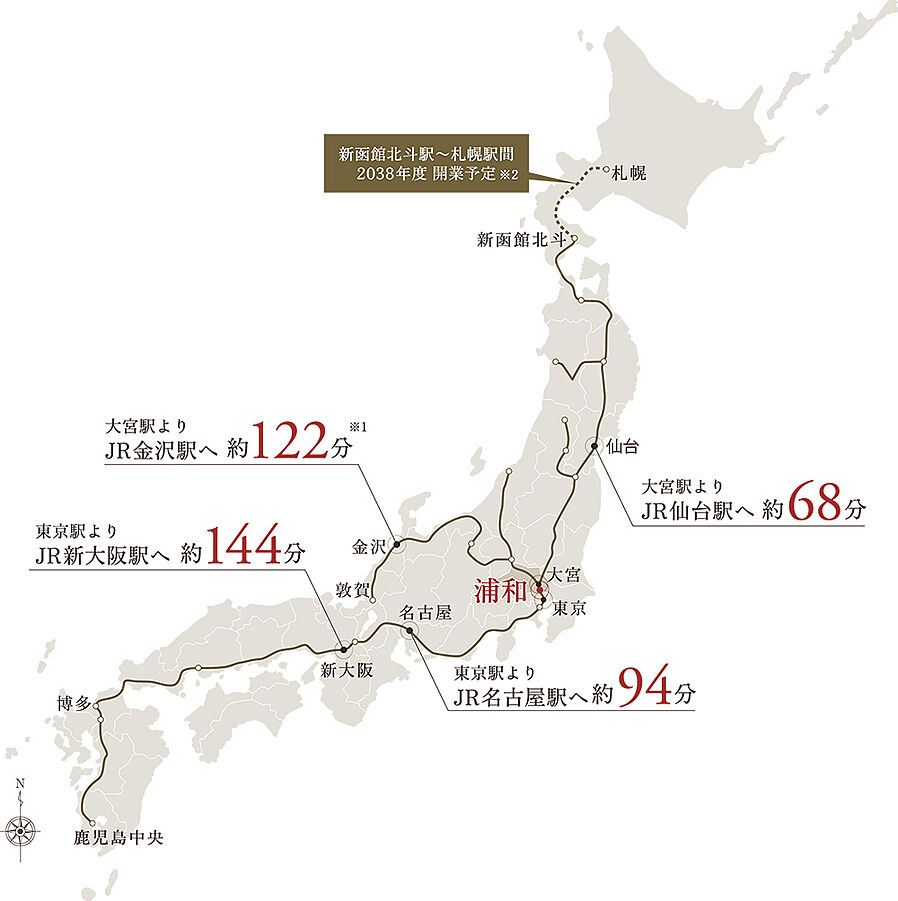 ウエリス浦和高砂：交通図