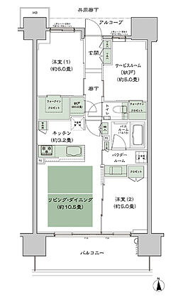 シティテラス谷町四丁目 間取り B3