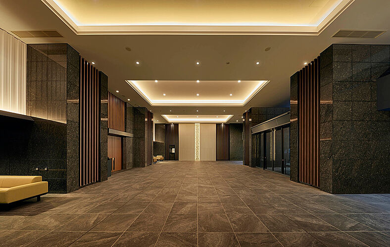 シティハウス八千代緑が丘 グランドエントランスホール（2023年10月撮影）