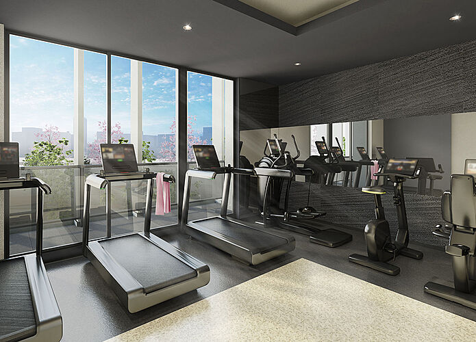 シティタワー千住大橋 フィットネスルーム完成予想図
