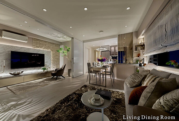 シティハウス横浜 リビングダイニング