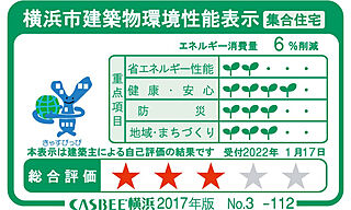 シティハウス西横浜 横浜市建築物環境性能表示