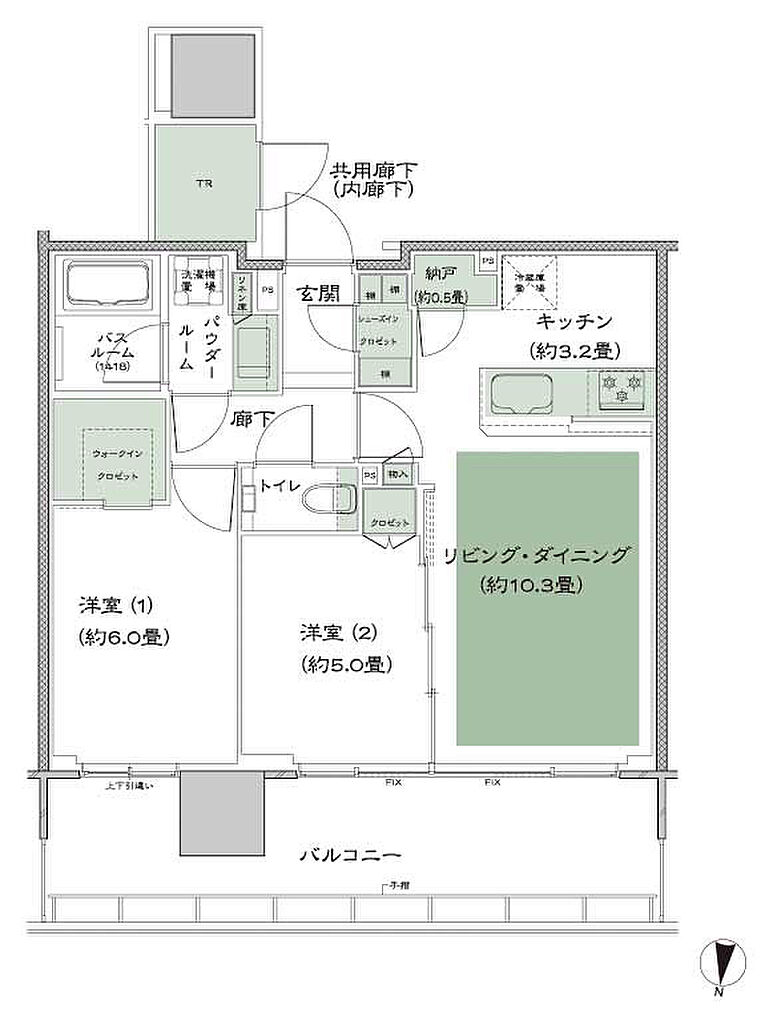 シティタワー綾瀬 間取り M