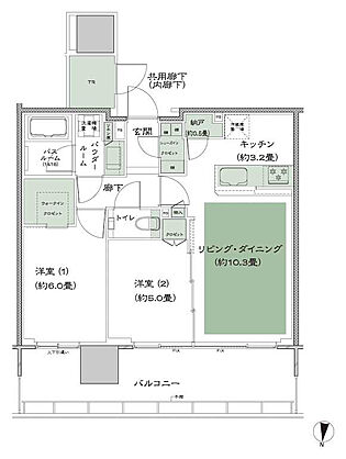 シティタワー綾瀬 間取り M