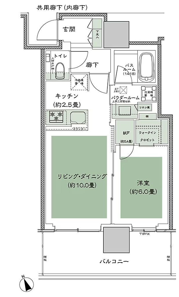 グランドシティタワー池袋 間取り SW-45C-標準