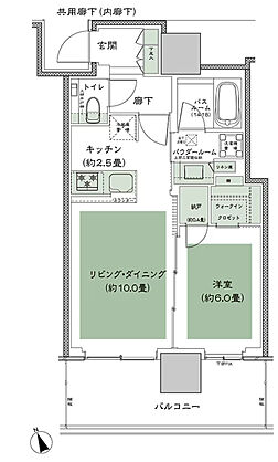 グランドシティタワー池袋 間取り SW-45C-標準