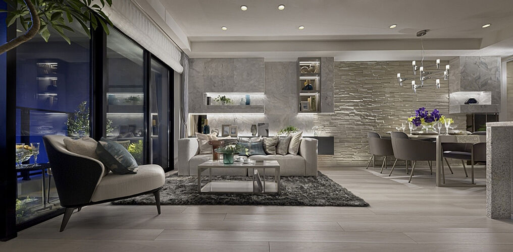 グランドシティタワー月島 リビング・ダイニング