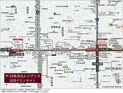 ザ・四条烏丸レジデンス 現地案内図