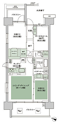 シティテラス中央林間 間取り C-1